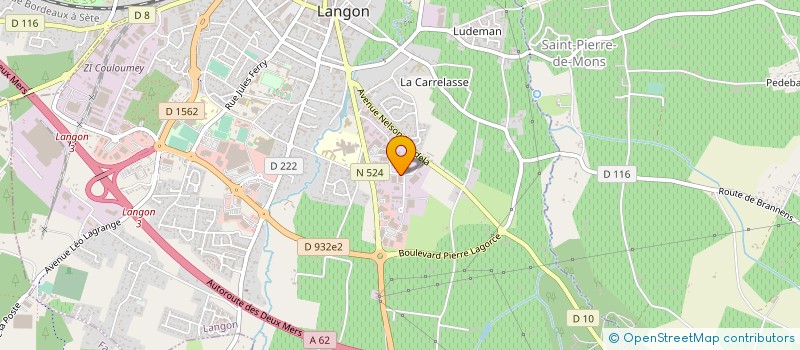 localisation de l'entreprise P.B.DISTRIBUTION à LANGON