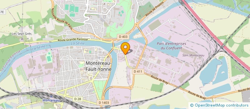 localisation de l'entreprise P.B.F.V. à MONTEREAU-FAULT-YONNE