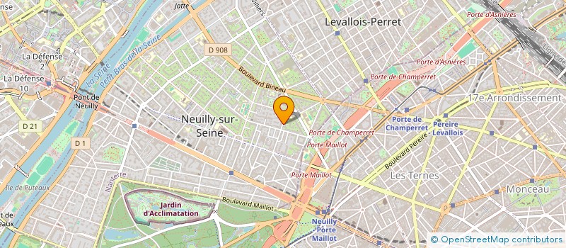 localisation de l'entreprise P.B.I. à NEUILLY-SUR-SEINE