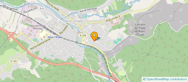 localisation de l'entreprise P.B. IMMOBILIER à RAON L ETAPE