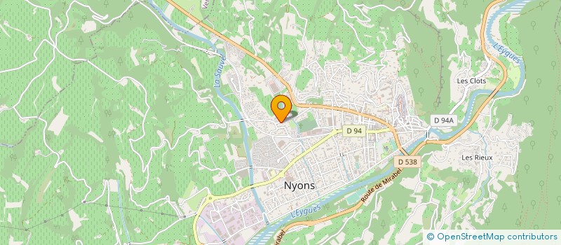 localisation de l'entreprise P & B IMO  NYONS