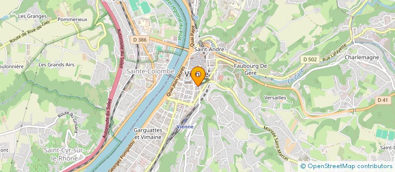 localisation de l'entreprise P.B.L à VIENNE