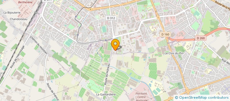 localisation de l'entreprise P.B.L.P.  ANGERS