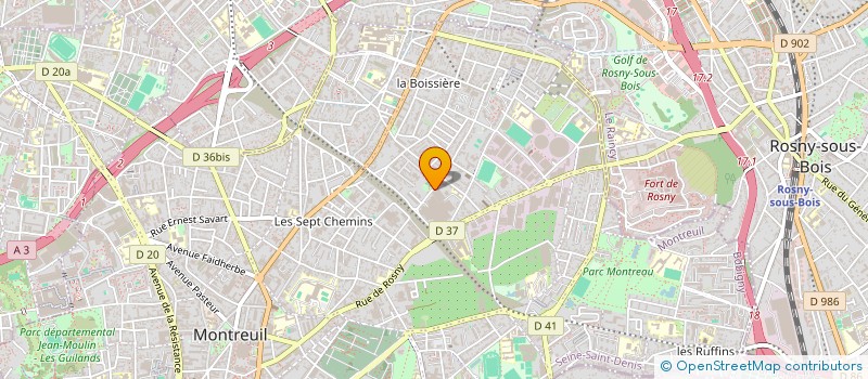 localisation de l'entreprise P.B.P PARIS BURSA PARIS à MONTREUIL