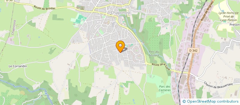 localisation de l'entreprise P B R  CHAPONOST