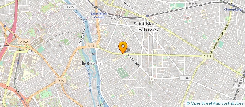 localisation de l'entreprise P&B RETAIL PARTNERS à SAINT-MAUR-DES-FOSSES