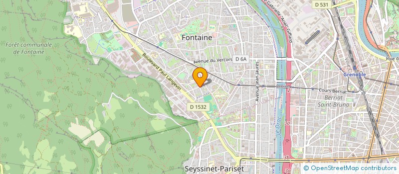 localisation de l'entreprise P.B.S. 38  FONTAINE