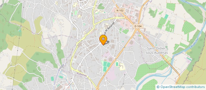 localisation de l'entreprise P.B.S à AUBENAS