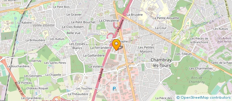 localisation de l'entreprise P.B.S. CHAMBRAY à CHAMBRAY-LES-TOURS