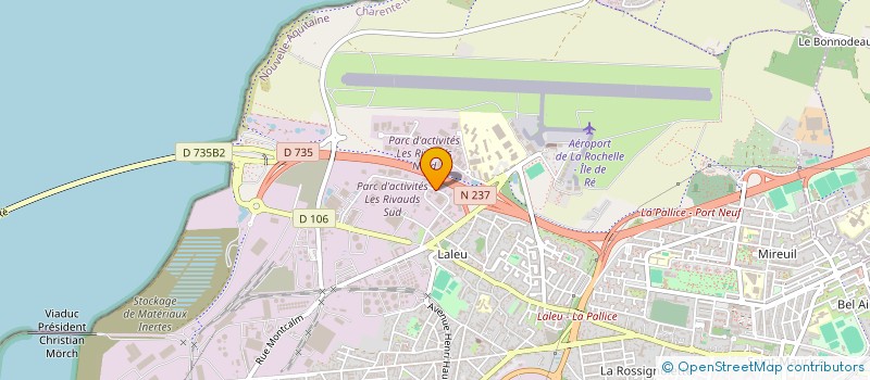 localisation de l'entreprise P.B.V  LA ROCHELLE