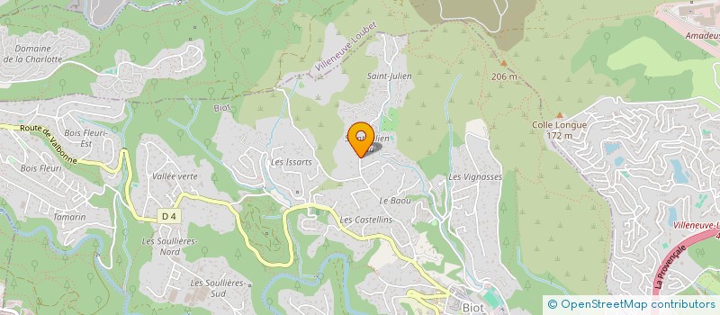 localisation de l'entreprise P. BACARA. C  BIOT