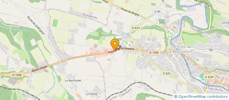 localisation de l'entreprise P'BAIL  LE PONT-DE-BEAUVOISIN