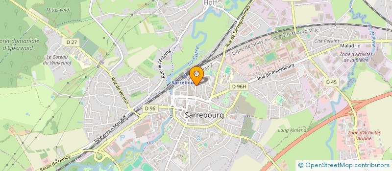 localisation de l'entreprise P.BARDY - M.C.JEANTIT  AVOCATS ASSOCIES  SARREBOURG