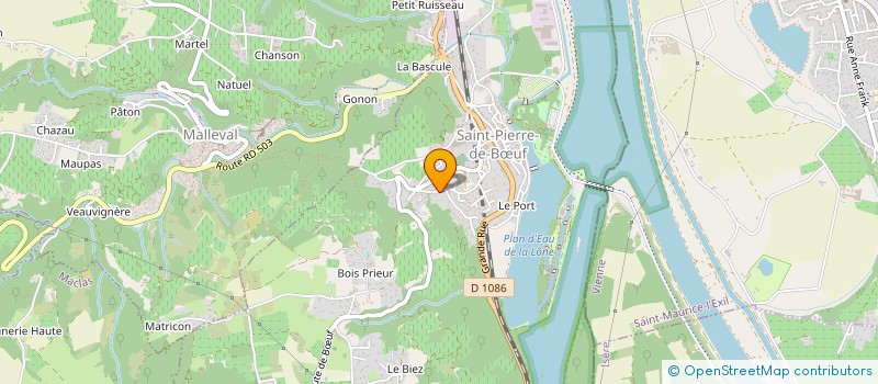 localisation de l'entreprise P.BARRAS  SAINT-PIERRE-DE-BUF