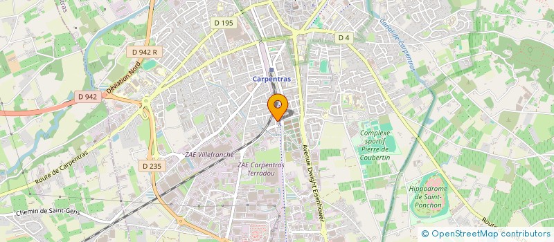 localisation de l'entreprise P.BAT à CARPENTRAS
