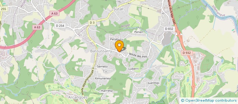 localisation de l'entreprise P&BF  BASSUSSARRY