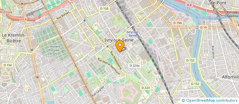 localisation de l'entreprise P BOD MUSIC  IVRY-SUR-SEINE