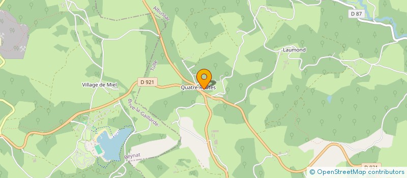 localisation de l'entreprise P. BOIS  ALBUSSAC