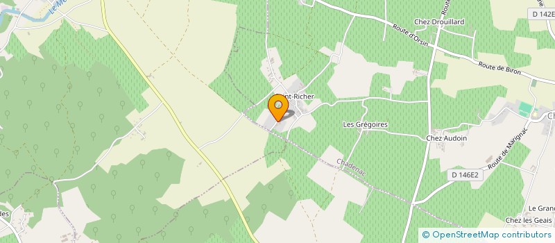 localisation de l'entreprise P&C  ECHEBRUNE