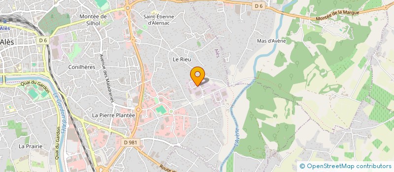 localisation de l'entreprise P C B + à ALES