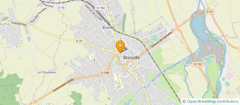 localisation de l'entreprise P.C.B à BRIOUDE