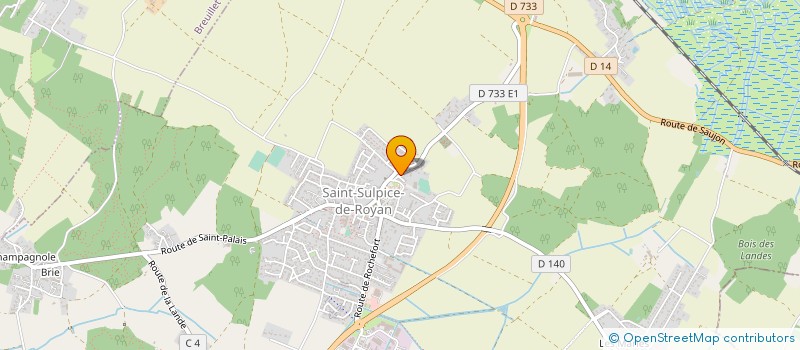localisation de l'entreprise P.C.B.  SAINT-SULPICE-DE-ROYAN