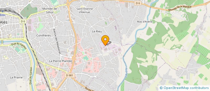 localisation de l'entreprise P.C.B - POMPES CHIMIQUES BRAHIC à ALES