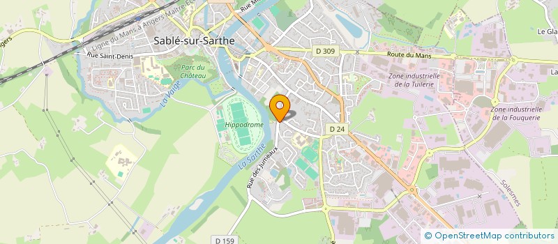 localisation de l'entreprise P.C.B.R  SABLE-SUR-SARTHE