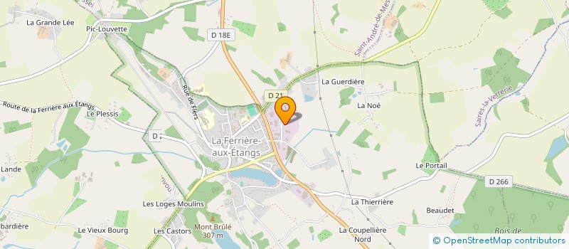 localisation de l'entreprise P C B REALISATION à LA FERRIERE-AUX-ETANGS