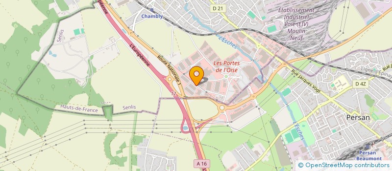 localisation de l'entreprise P.C.C.  CHAMBLY