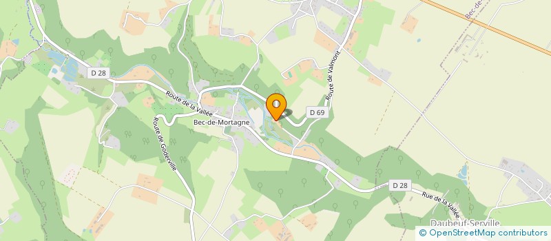 localisation de l'entreprise P.C.C.  BEC-DE-MORTAGNE