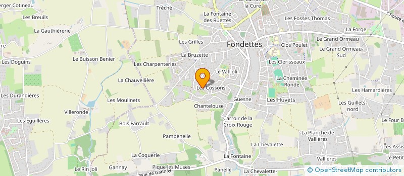 localisation de l'entreprise P.C.D à FONDETTES