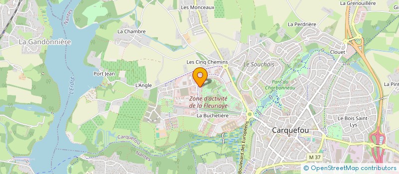 localisation de l'entreprise P.C.D CHAMPOLLION  CARQUEFOU