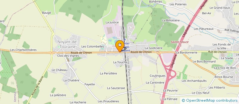 localisation de l'entreprise P.C.E  NOYANT-DE-TOURAINE