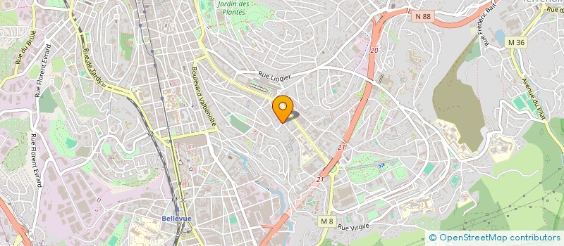 localisation de l'entreprise P.C.E.M.A.  SAINT-ETIENNE