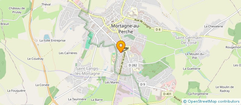 localisation de l'entreprise P.C.F à MORTAGNE-AU-PERCHE