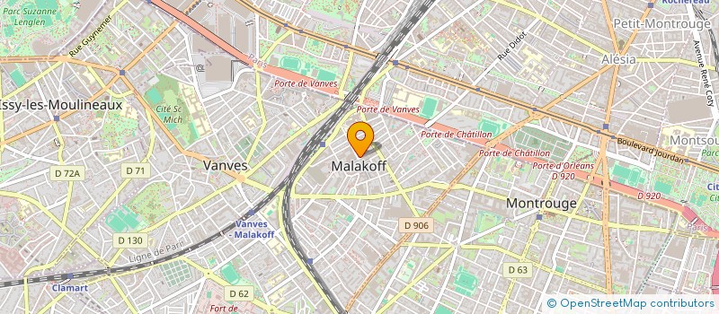 localisation de l'entreprise P C F SECTION MALAKOFF  MALAKOFF