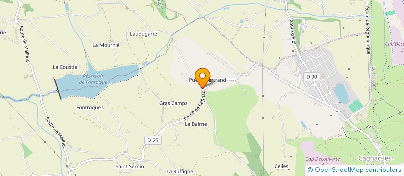 localisation de l'entreprise P.C.G.G.H  CAGNAC-LES-MINES