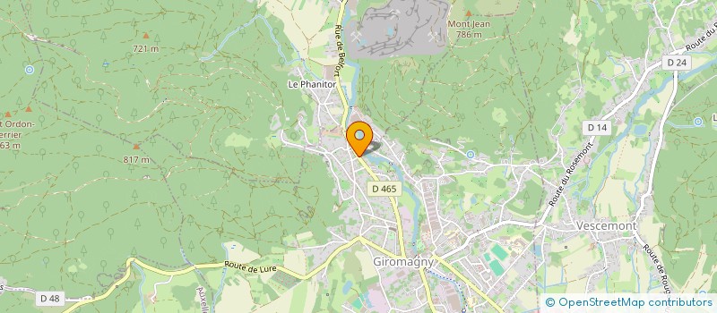 localisation de l'entreprise P&C GROUPE  GIROMAGNY