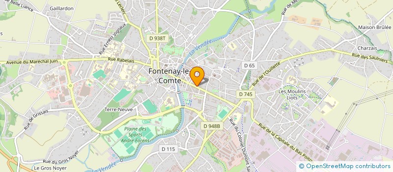 localisation de l'entreprise P.C.I. à FONTENAY-LE-COMTE