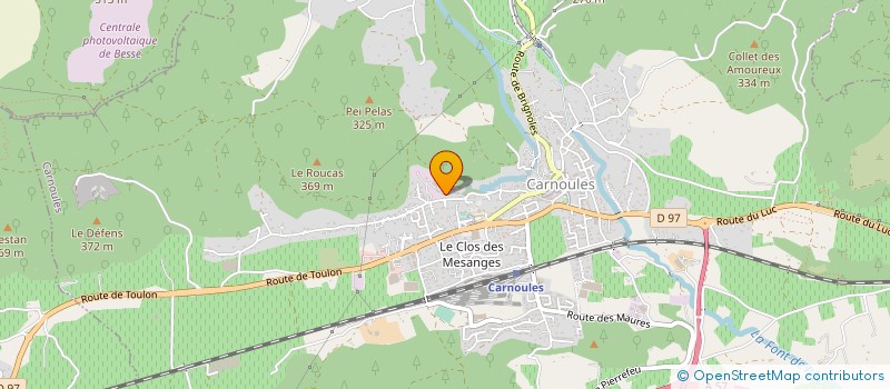 localisation de l'entreprise P C I à CUERS