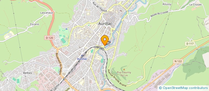 localisation de l'entreprise P&C IMMO à AURILLAC