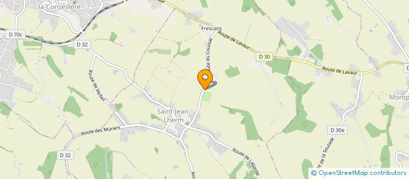 localisation de l'entreprise P & C IMMOBILIER à SAINT-JEAN-LHERM