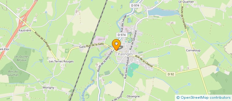 localisation de l'entreprise P.C.L  PALINGES