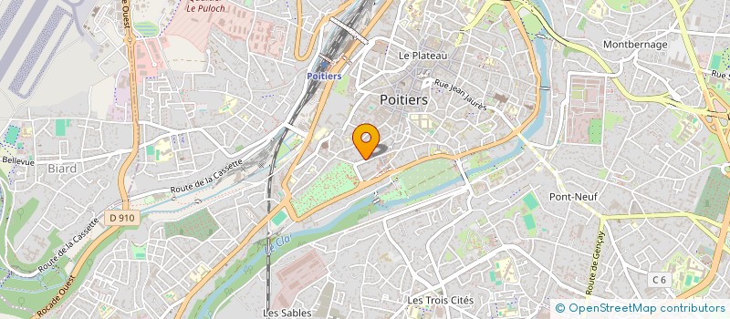localisation de l'entreprise P.C.L.A. SA à POITIERS