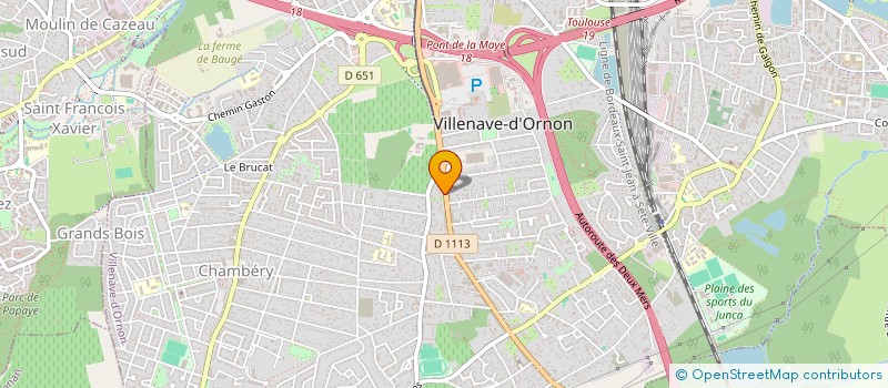 localisation de l'entreprise P.C.L.D.  VILLENAVE-D'ORNON