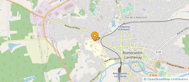 localisation de l'entreprise P.C.L.S  ROMORANTIN-LANTHENAY