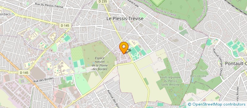 localisation de l'entreprise P.C.M.  LE PLESSIS-TREVISE