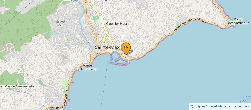 localisation de l'entreprise P.C.M. à SAINTE-MAXIME