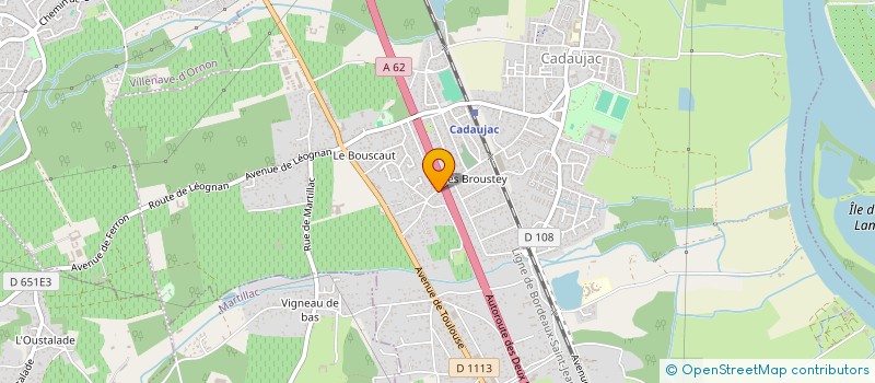 localisation de l'entreprise P.C.P.P  CADAUJAC